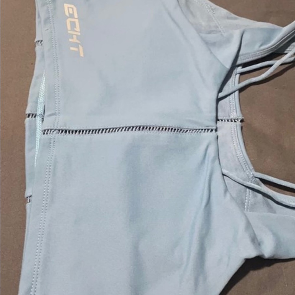 Light blue sports bra/workout top